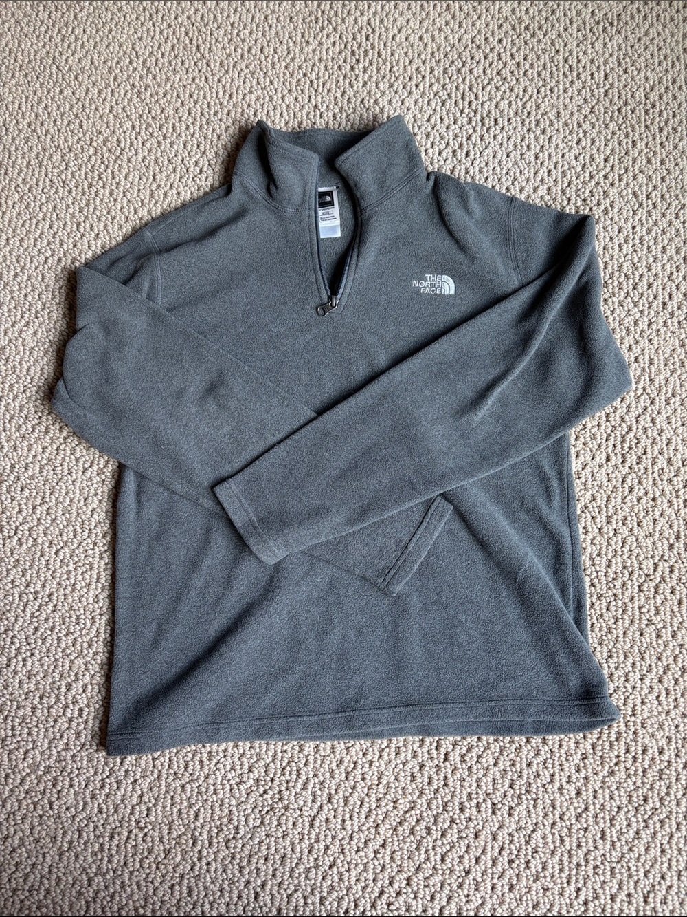 The North Face Kids XL Dark Gray Half-Zip Fleece Pullover